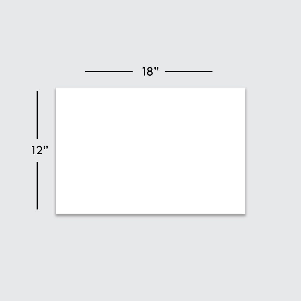 Blank Signs 12″x18″ Landscape White – Sign Flyers