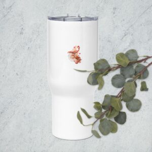 Travel mug with a handle